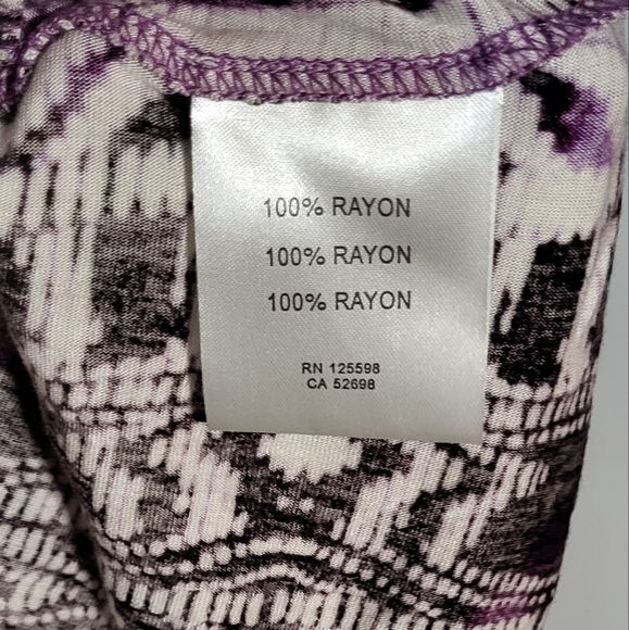 Ellen Tracy Women's Purple Cap Sleeve Sheath Maxi Dress Size Medium- EUC - Picture 7 of 10